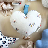 Coeur musical original et mixte - Angèle coussins musicaux mini nuages MELLIPOU