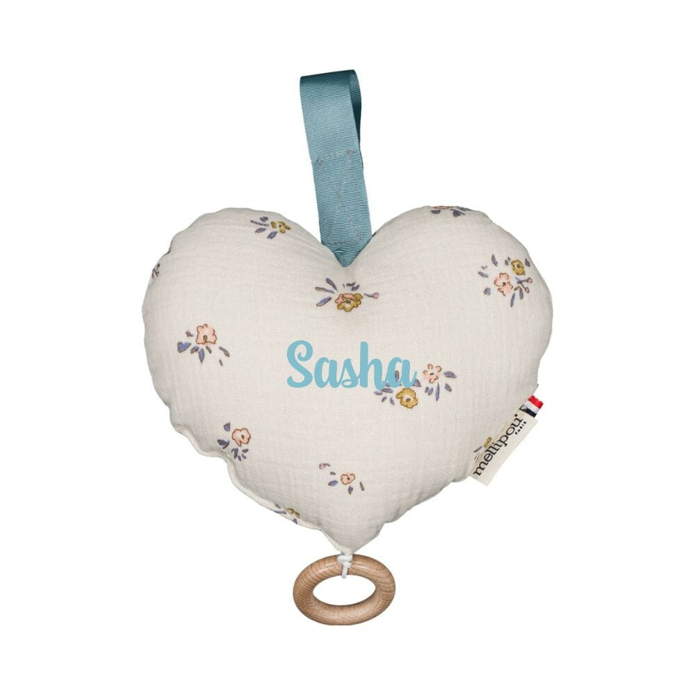 Coeur musical original et mixte - Angèle coussins musicaux mini nuages MELLIPOU