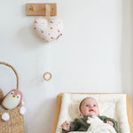 Coussin musical cadeau naissance mixte - Noisette coussins musicaux mini nuages MELLIPOU