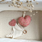 Coffret naissance Amour - coeur musical et doudou lange coffret naissance classique MELLIPOU