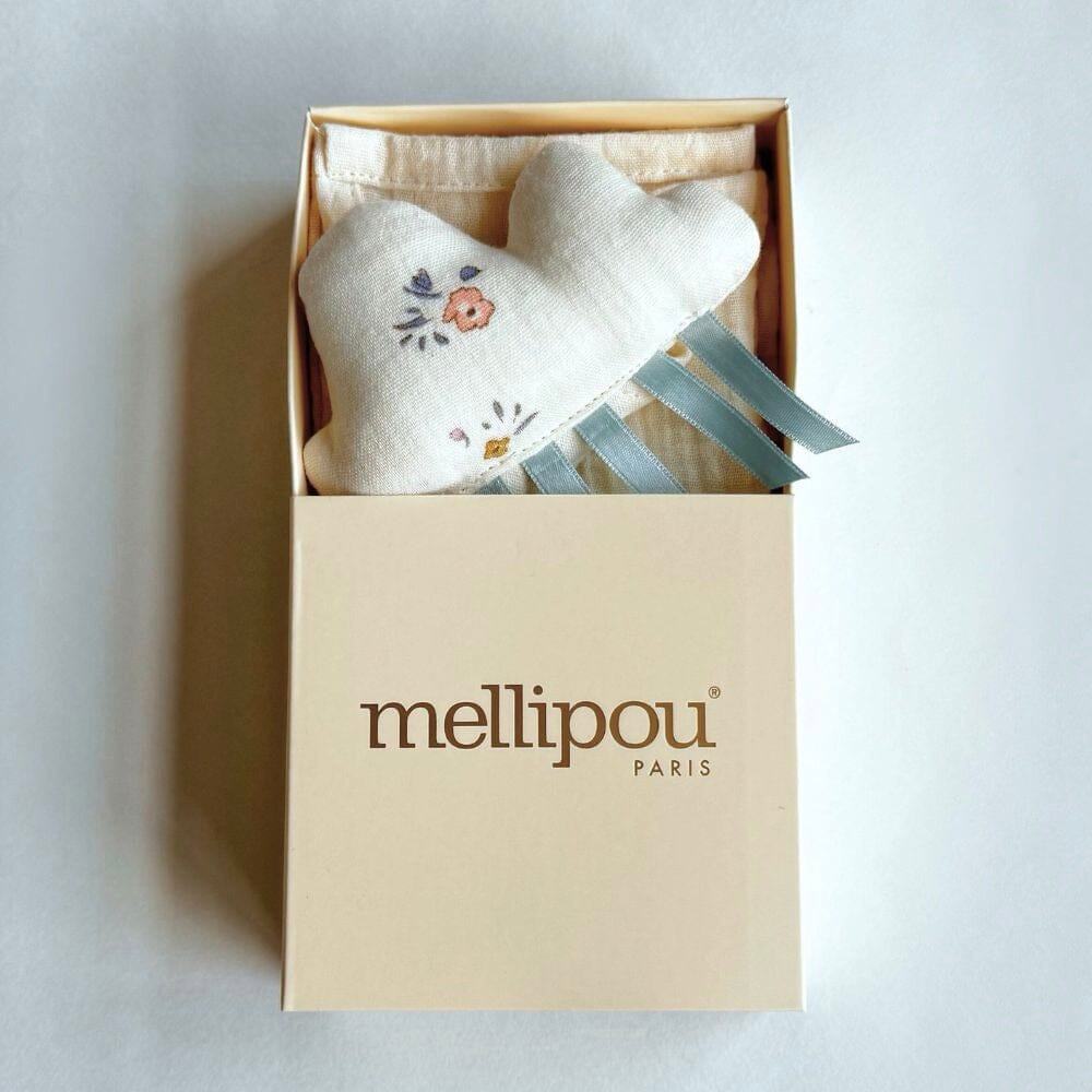 Doudou lange en gaze de coton - Angèle doudou lange MELLIPOU