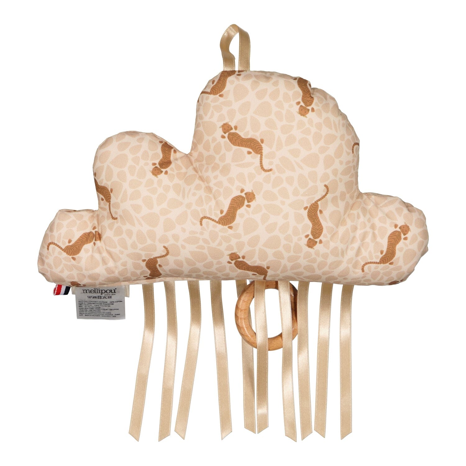 Peluche musicale personnalisable en forme de nuage - Elvis coussins musicaux nuage MELLIPOU