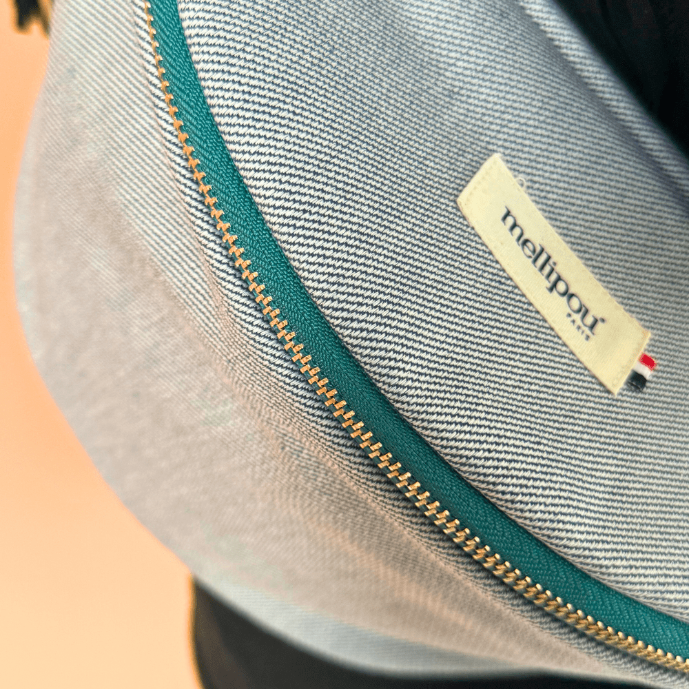 Sac banane à langer jean - John Accessoires de poussette pour bébés MELLIPOU