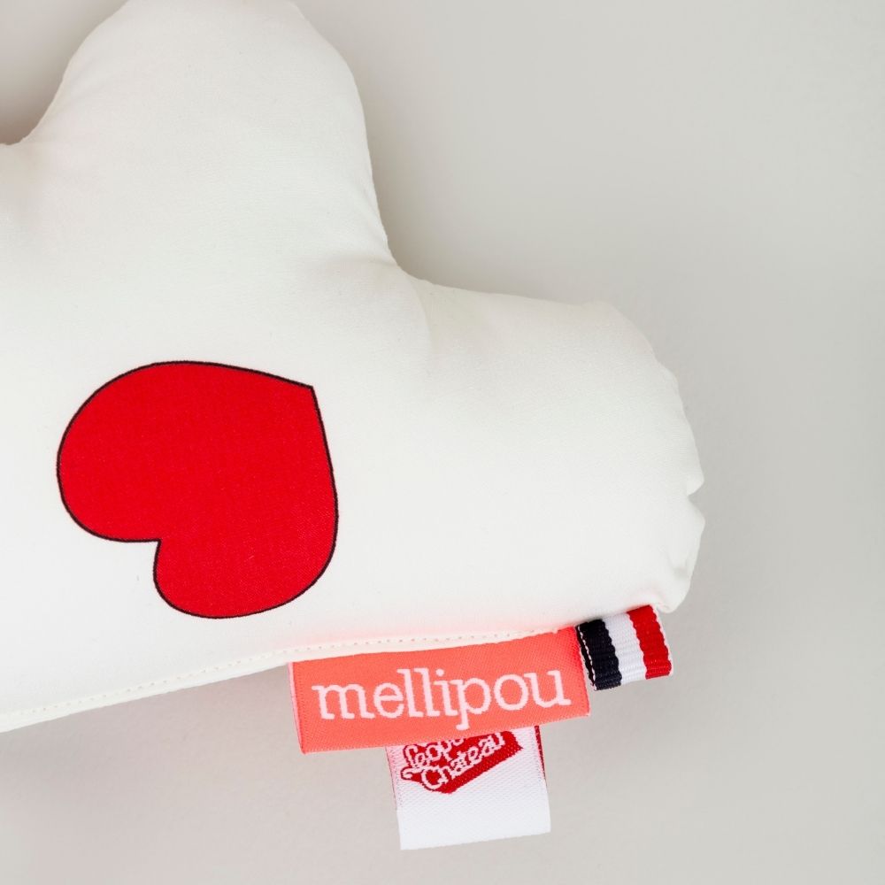 Mini nuage musical coeur - Léopoldine Chateau coussins musicaux mini nuages MELLIPOU