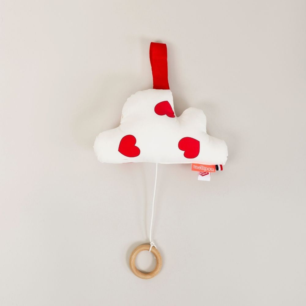 Mini nuage musical coeur - Léopoldine Chateau coussins musicaux mini nuages MELLIPOU