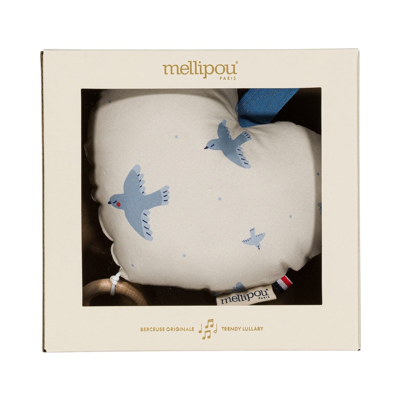 Coeur musical personnalisable Patti coussins musicaux mini nuages MELLIPOU