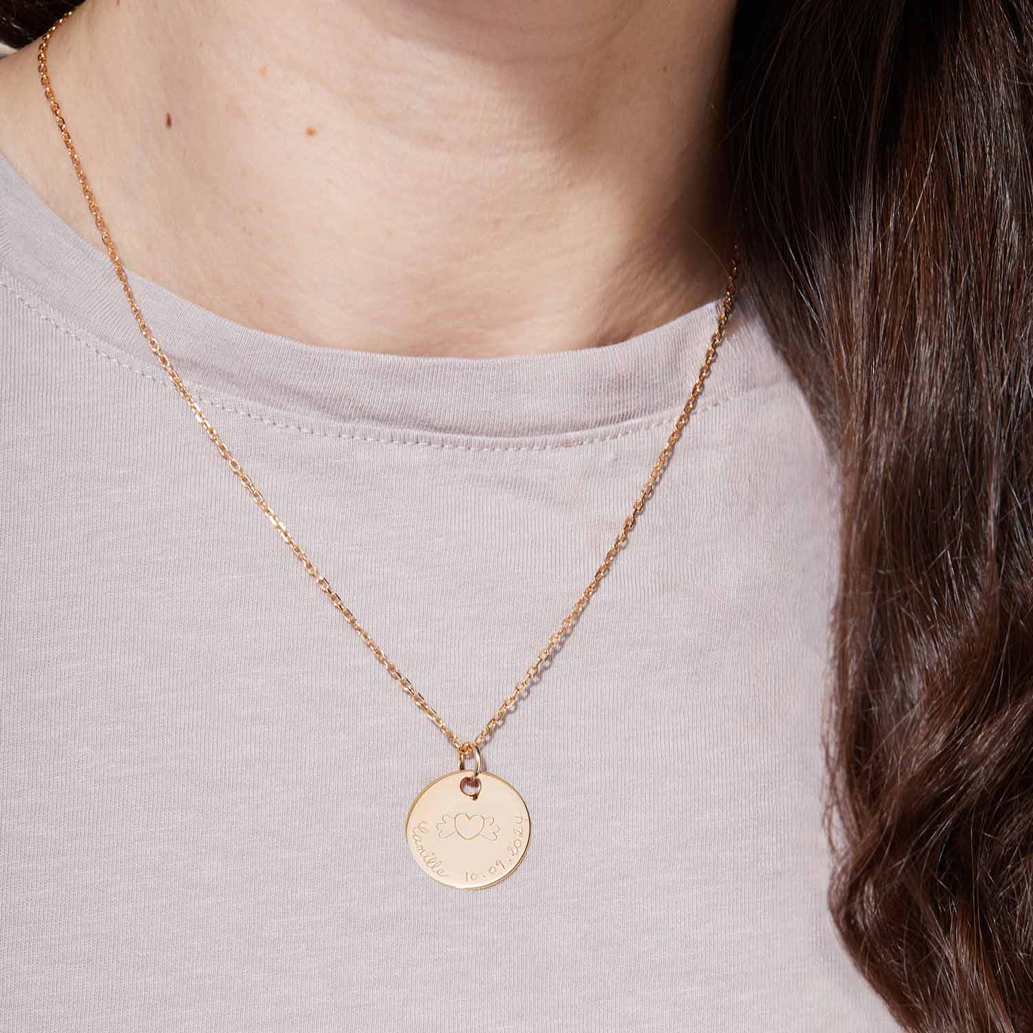 Coffret cadeau Coussin musical bébé coeur et collier personnalisé Mellipou x Merci Maman coussins musicaux mini nuages MELLIPOU