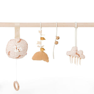 Lot De 4 Arches De Jeu Pour Bébé Avec Pendentifs En Bois - Dès La Naissance, Couleur Bleu