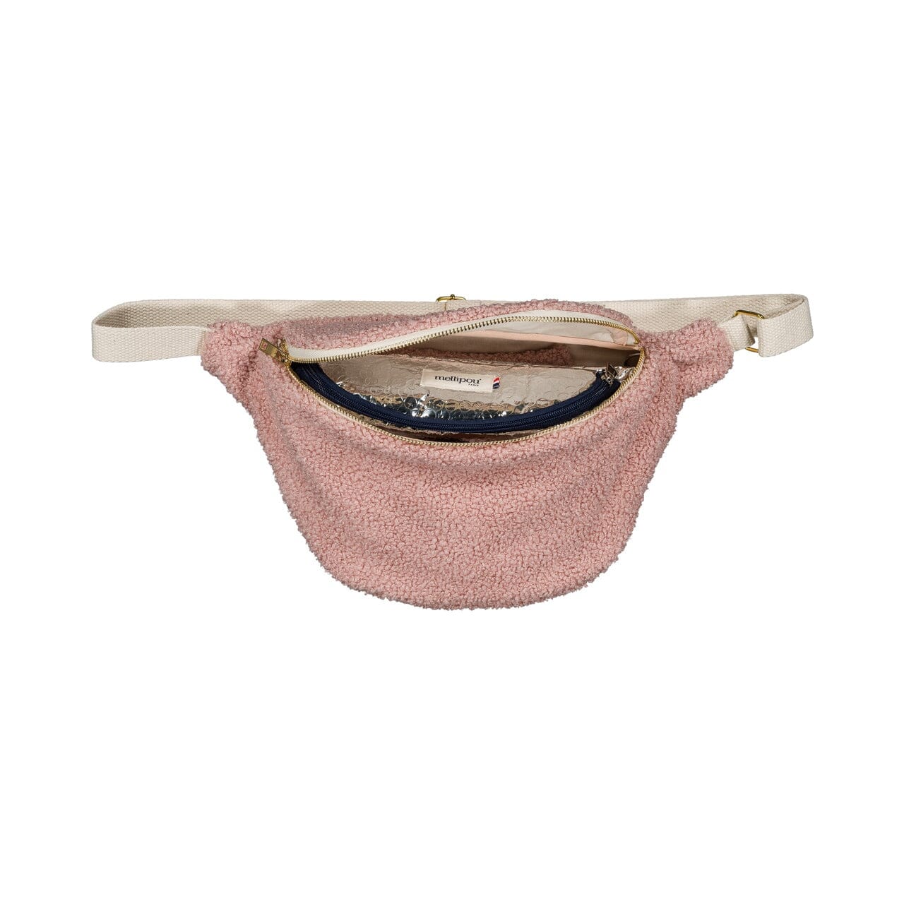Banane à langer moumoute rose - Pink Accessoires de poussette pour bébés MELLIPOU