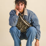 Banane à langer sequins dorée - Chantal Sac banane à langer MELLIPOU