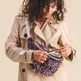 Banane à langer sequins rose - Liliane Sac à langer MELLIPOU