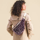 Banane à langer sequins rose - Liliane Sac à langer MELLIPOU