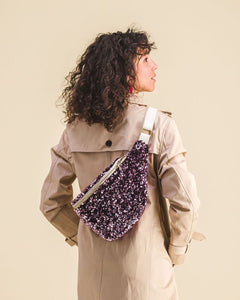 Banane à langer sequins rose - Liliane Sac à langer MELLIPOU