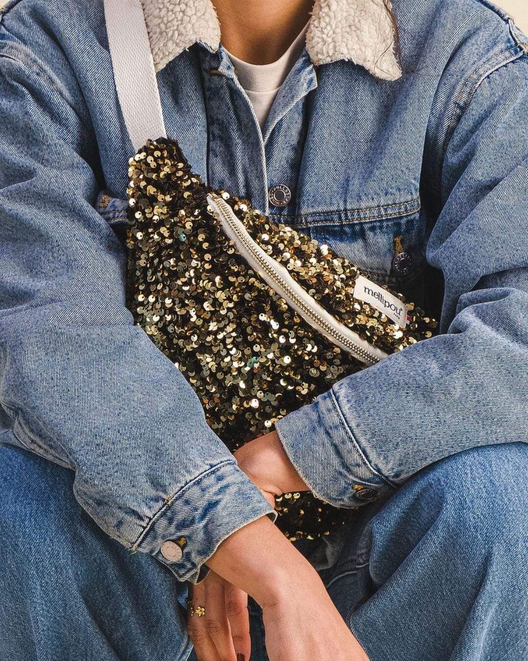 Coffret disco maman bébé - Chantal coffret coussin et banane à langer MELLIPOU