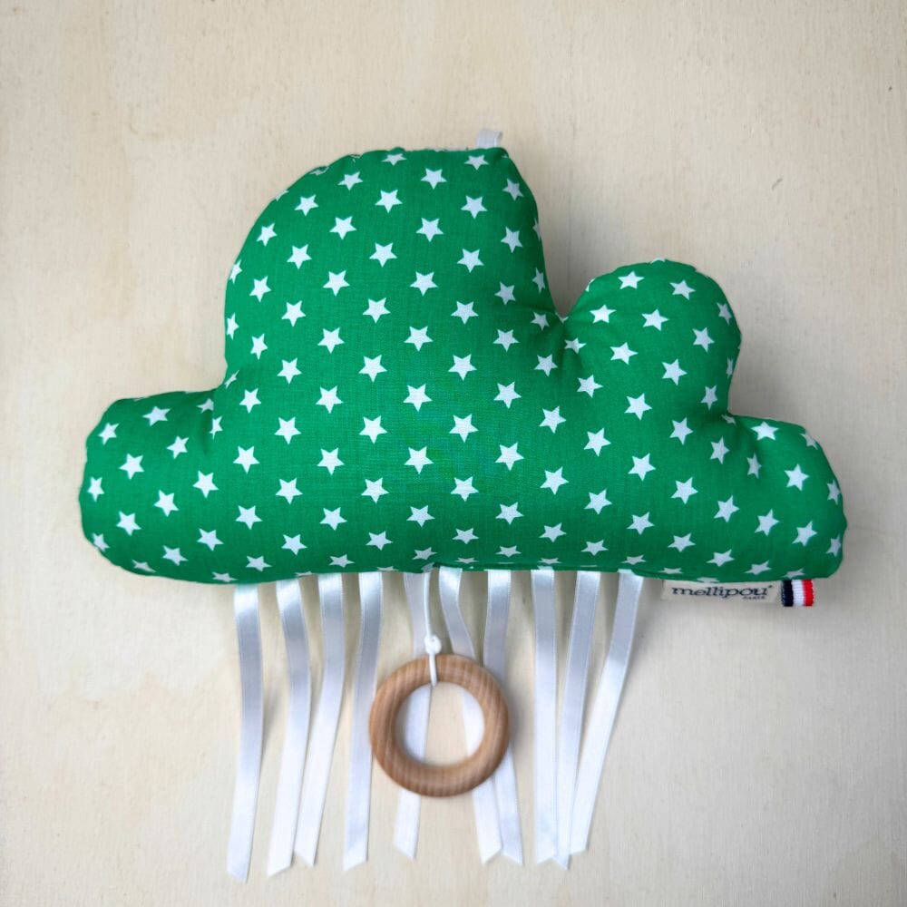 Coussin musical nuage Benny (vert) coussins musicaux nuage MELLIPOU