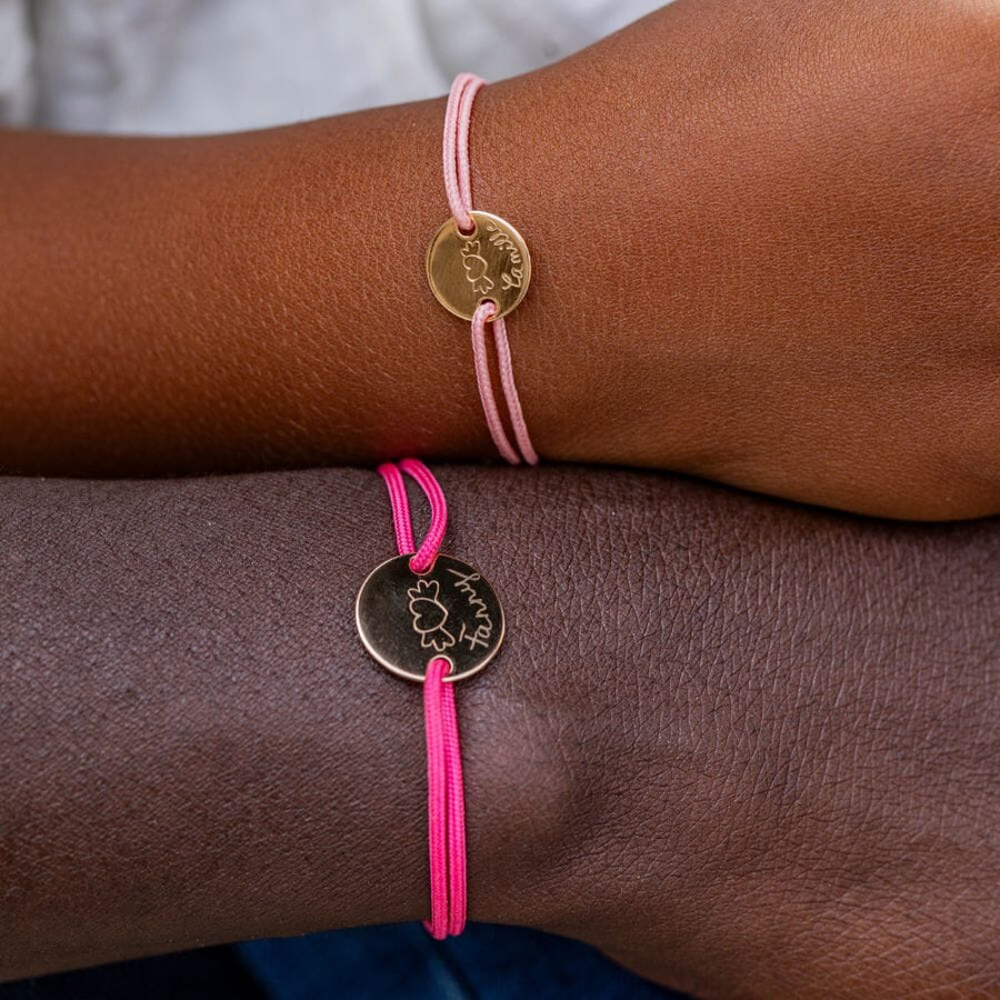 Duo de bracelets personnalisés maman enfant Merci Maman x Mellipou bracelets personnalisés MELLIPOU