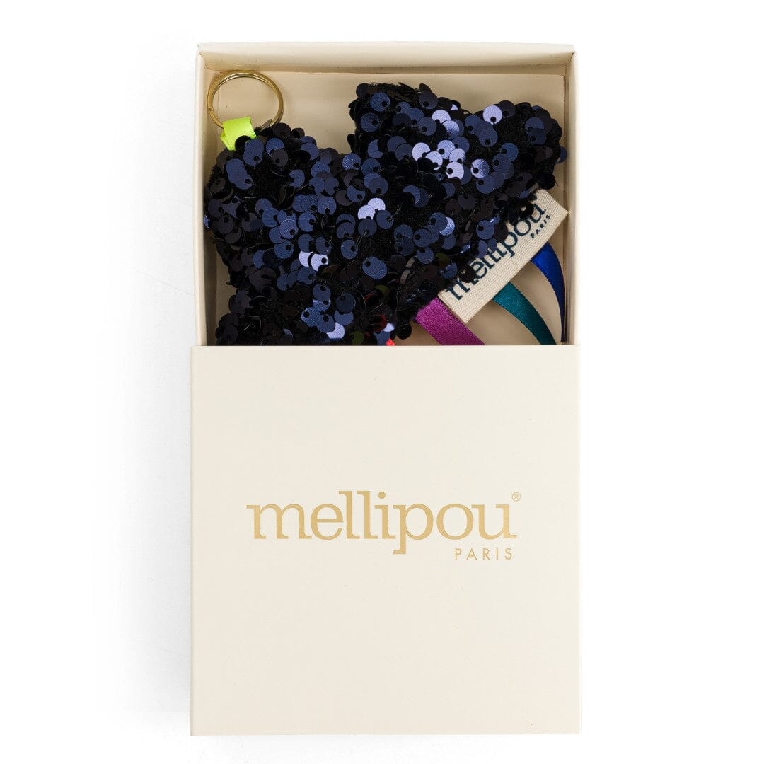 Porte-clés paillettes bleu - Roland Porte-clés MELLIPOU