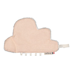 Doudou attache tétine rose à paillette - Taylor doudou attache-sucette MELLIPOU