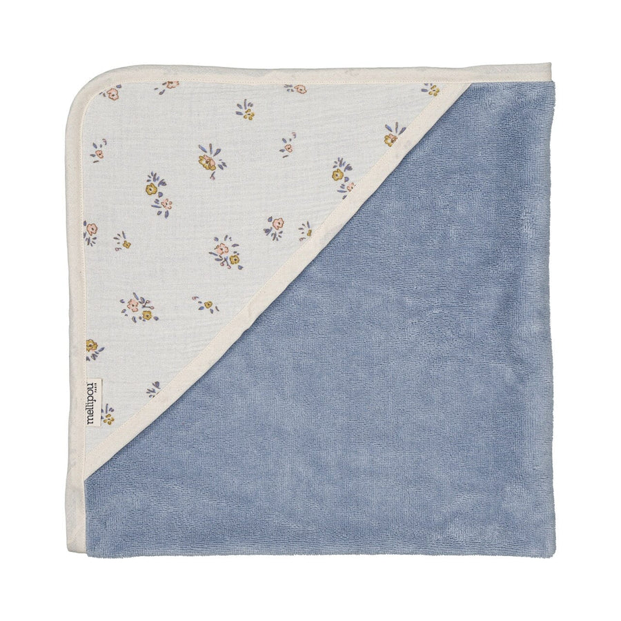 Coffret naissance cape de bain/ doudou lange - Angèle coffret naissance classique MELLIPOU