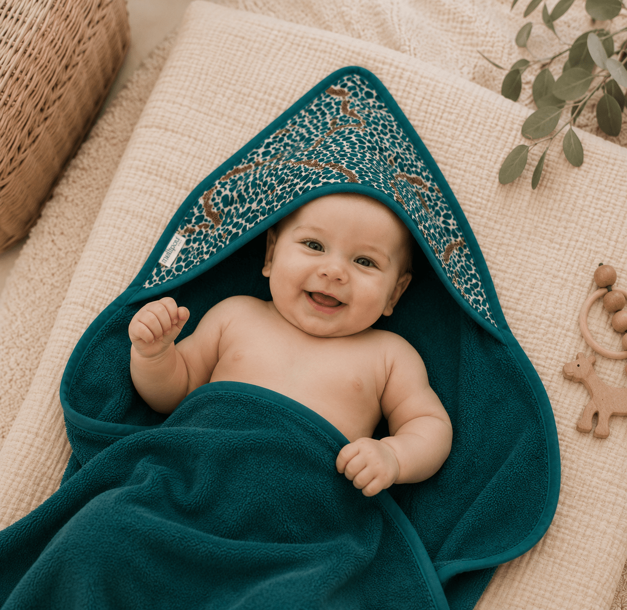 Cape de bain bambou - Mika Cape de bain MELLIPOU