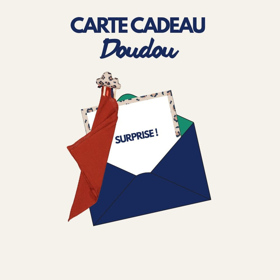 Carte cadeau pour bébé: Doudou lange personnalisable Gift Cards MELLIPOU