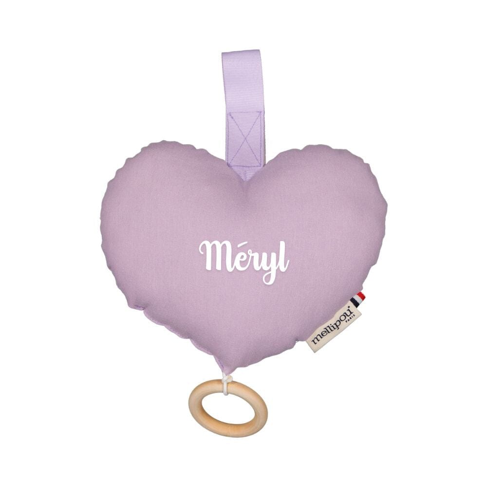 Coussin musical lilas cadeau naissance fille - Cyrus coussins musicaux mini nuages MELLIPOU