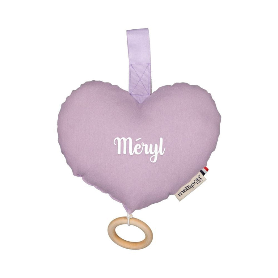 Coussin musical lilas cadeau naissance fille - Cyrus coussins musicaux mini nuages MELLIPOU