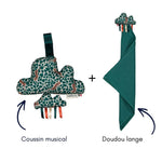 Coffret naissance Mika - Nuage musical & doudou coffret naissance original MELLIPOU