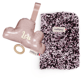 Coffret naissance Paillettes rose – Liliane Nuage musical MELLIPOU