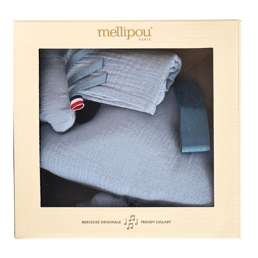 Coffret naissance doudou et peluche musicale - Lennon coffret naissance classique MELLIPOU