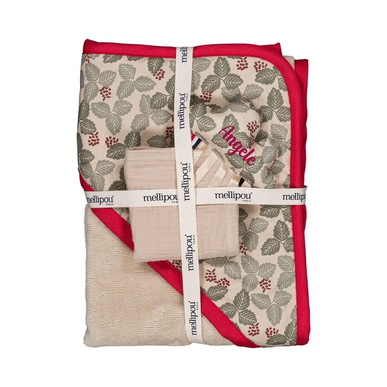 Coffret naissance cape de bain Quincy coffret naissance classique MELLIPOU