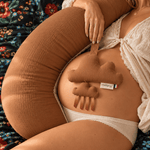 Coffret Maternité maman bébé Noisette Coussin d'allaitement MELLIPOU
