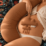 Coffret Maternité maman bébé Noisette Coussin d'allaitement MELLIPOU