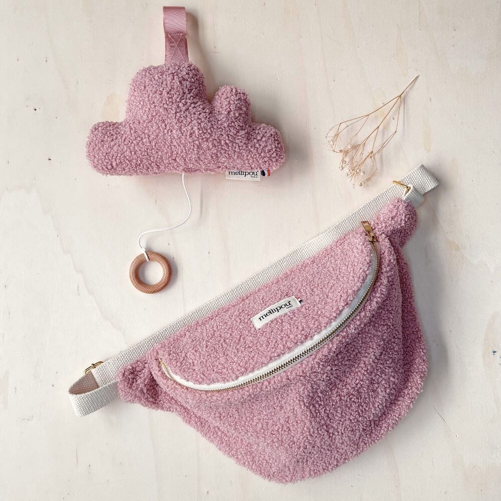 Coffret cadeau maman-Pink coussins musicaux mini nuages MELLIPOU