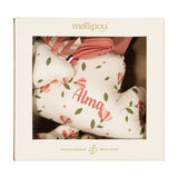 Coffret naissance mixte doudou et coussin - Holiday coffret naissance classique MELLIPOU
