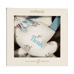 Coffret naissance doudou et coussin musical - Angèle coffret naissance classique MELLIPOU