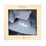 Coffret naissance doudou et peluche musicale - Lennon coffret naissance classique MELLIPOU