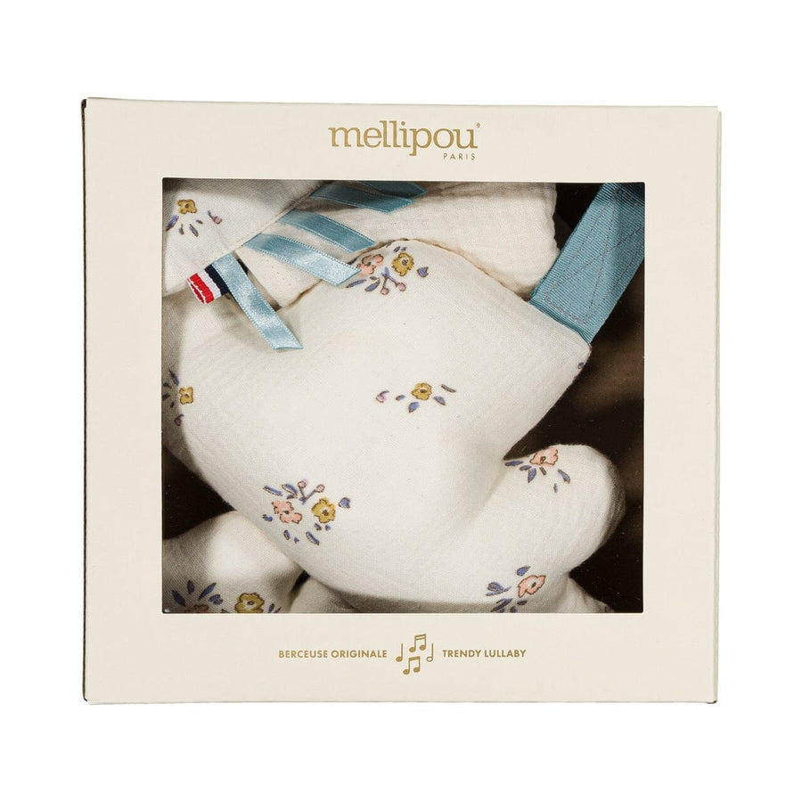 Coffret naissance doudou et coussin musical - Angèle coffret naissance classique MELLIPOU