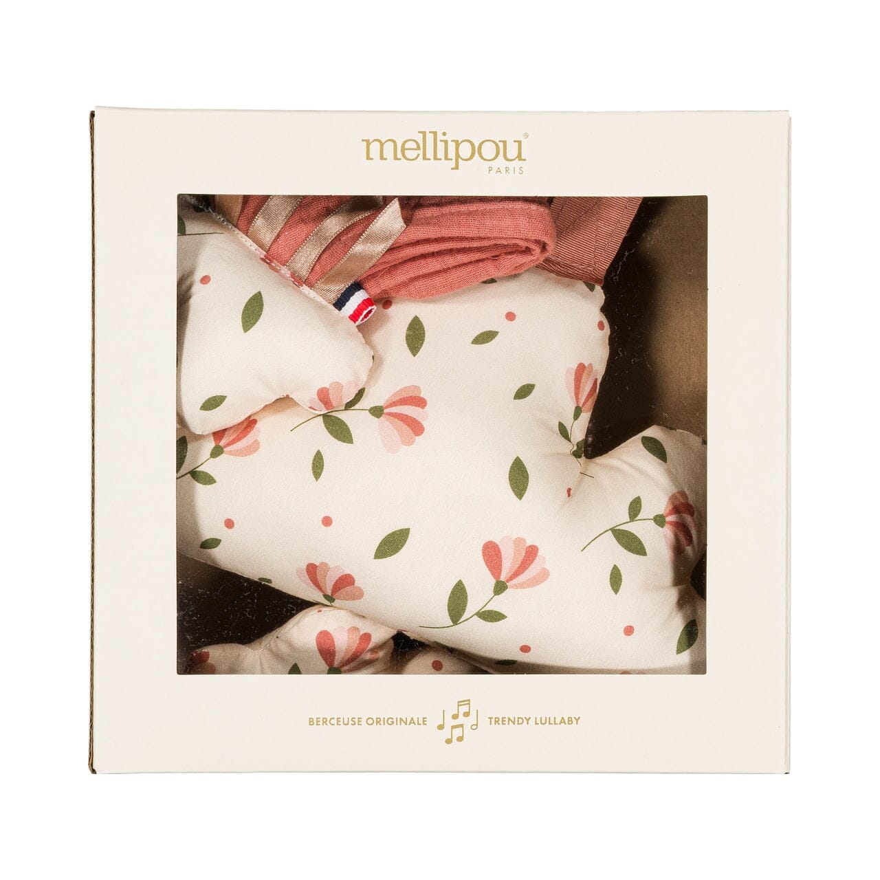 Coffret naissance mixte doudou et coussin - Holiday coffret naissance classique MELLIPOU