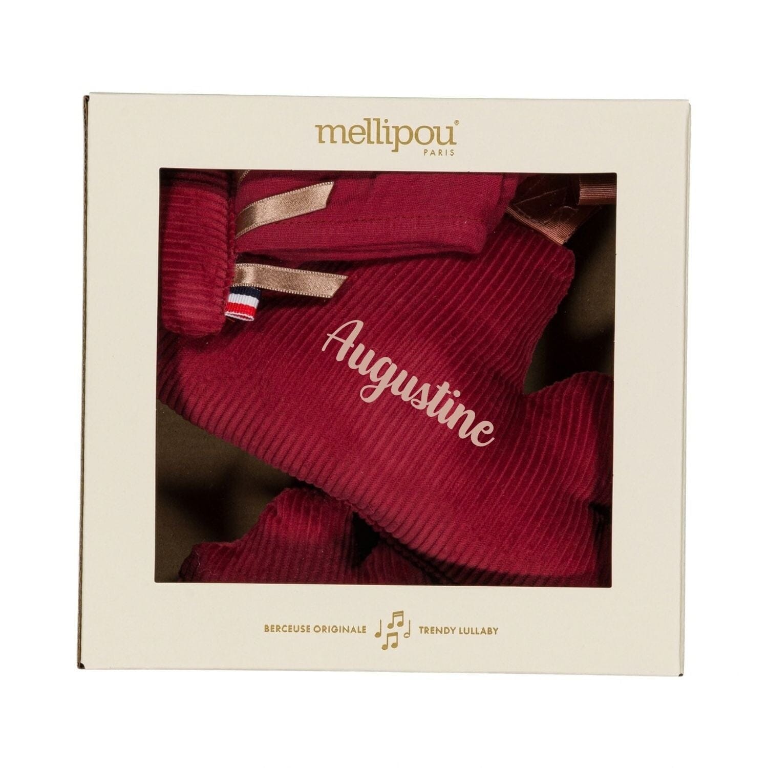 Coffret naissance rouge terracotta-Wilde coffret naissance classique MELLIPOU