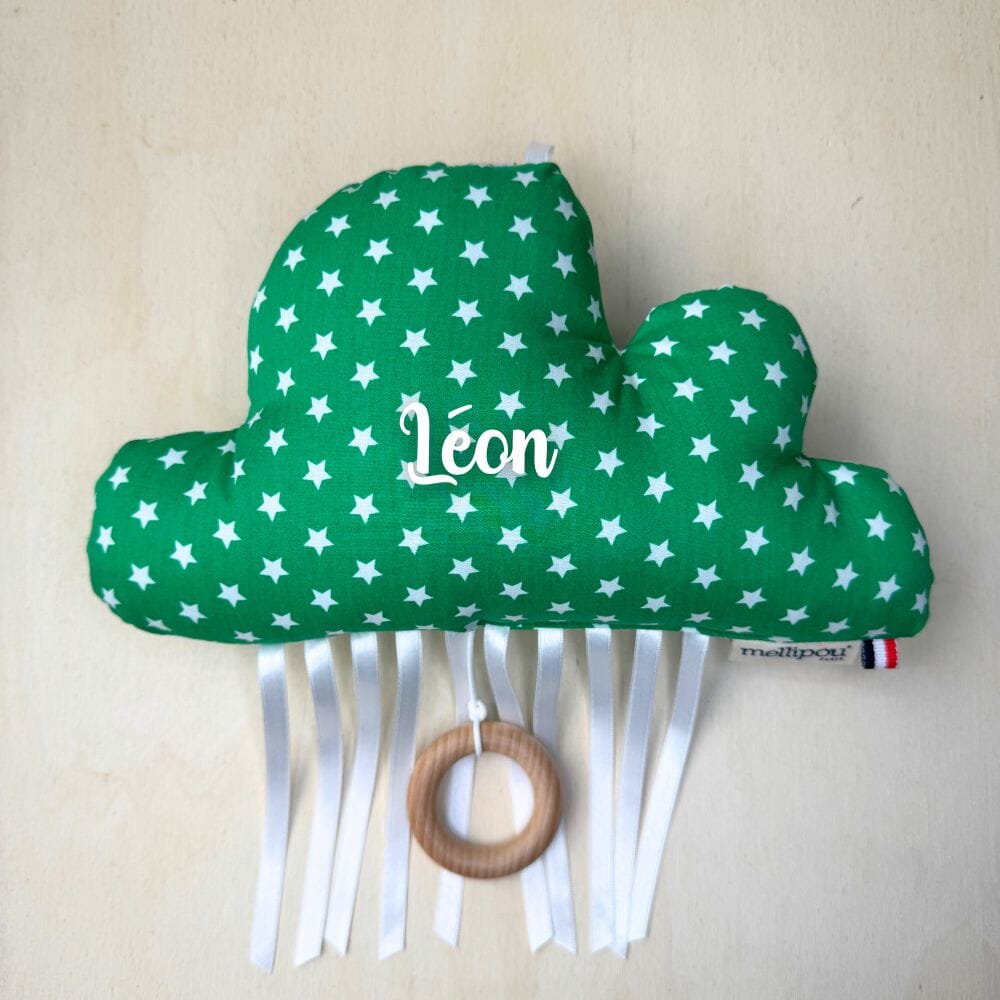 Coussin musical nuage Benny (vert) coussins musicaux nuage MELLIPOU