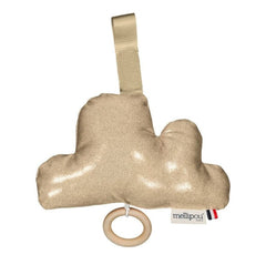 Coffret naissance Paillettes doré – Chantal Nuage musical MELLIPOU