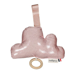Mini nuage rose pailletté - Liliane Nuage musical MELLIPOU