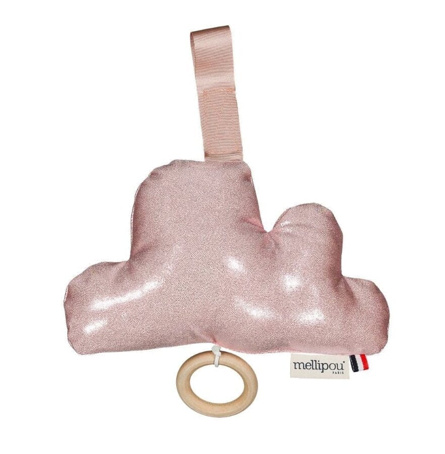 Mini nuage rose pailletté - Liliane Nuage musical MELLIPOU