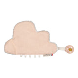 Doudou attache tétine rose à paillette - Taylor doudou attache-sucette MELLIPOU