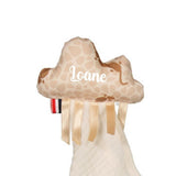 Doudou lange mixte et personnalisable, couleur crème - Elvis doudou lange MELLIPOU