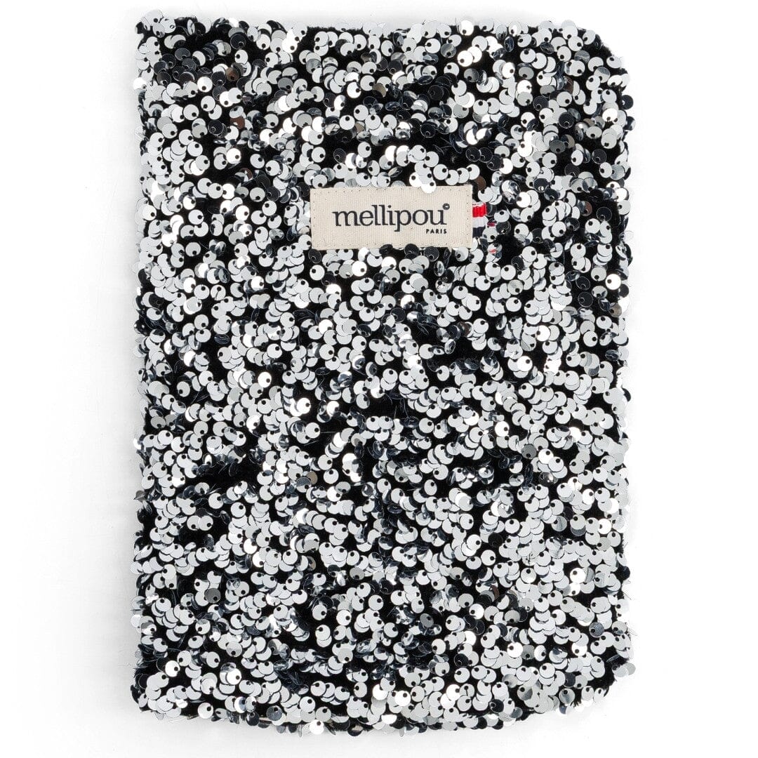 Protège carnet de santé sequins argentés - Jacky Carnet de santé MELLIPOU