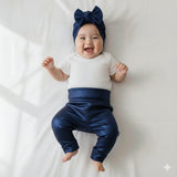 Tenue bébé pailletée bleue - Roland coffret naissance original MELLIPOU