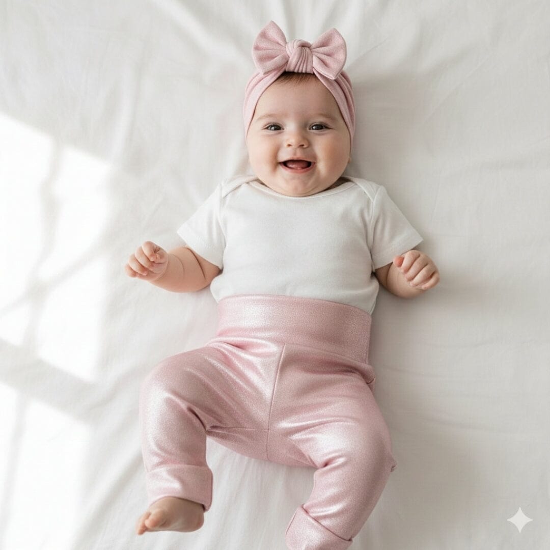 Ensemble bébé pailleté rose - Liliane coffret naissance original MELLIPOU