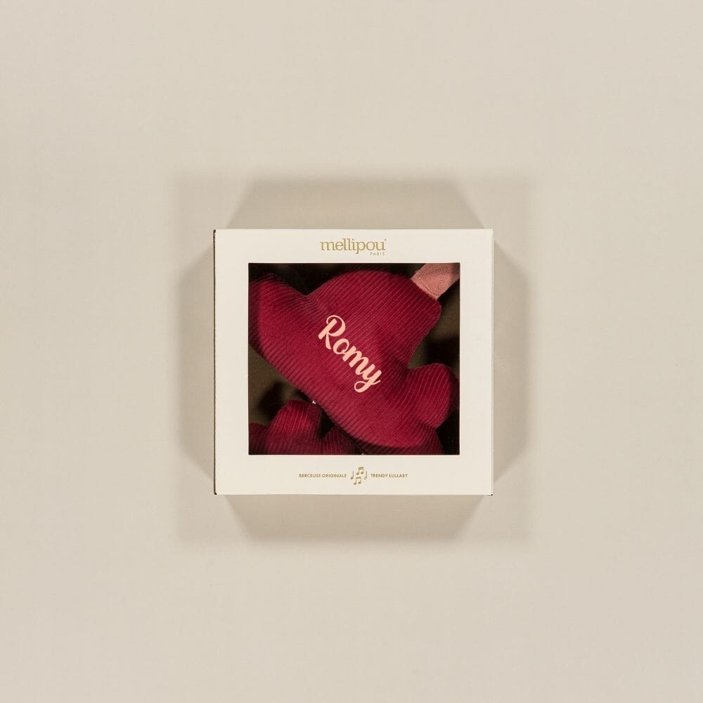 Coffret naissance rouge terracotta-Wilde coffret naissance classique MELLIPOU